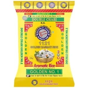 Double Chabi - Golden Sella Basmati (1121) Rice, 1 Kg