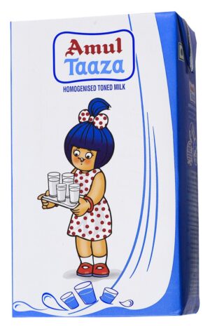 Amul - Taaza Milk, 1 Ltr