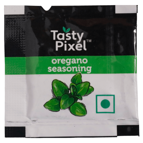 Tasty Pixel (Veeba) - Oregano Seasoning (Spice Mix) Sachet, 0.8 gm (Pack of 250)