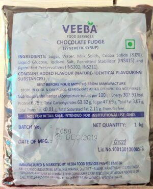 Veeba - Chocolate Fudge, 1 Kg