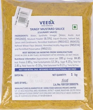 Veeba - Tangy Mustard Sauce, 1 Kg