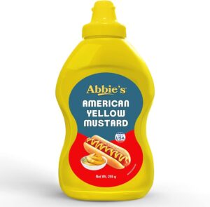 Abbie's American yellow mustard 255g