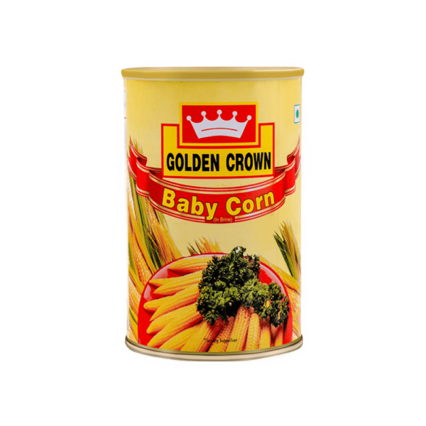 Golden Crown BABY CORN IN BRINE, 450gm