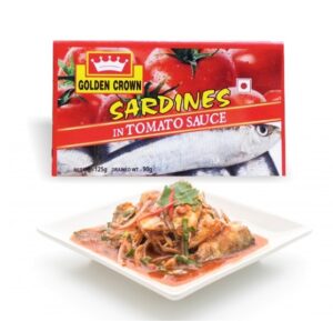 Golden Crown SARDINE IN TOMATO SAUCE (DINGLY TIN) (IMPORTED) 125g