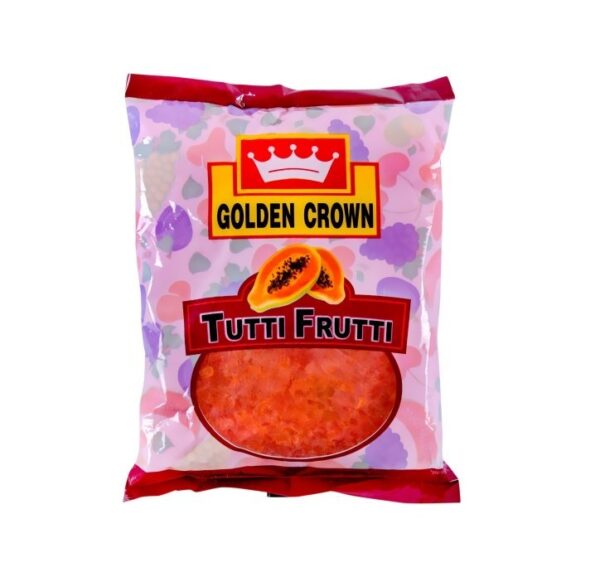Golden Crown TUTTI FRUITI CANDIED PAPAYA RED, YELLOW ,GREEN , ORANGE 1KG