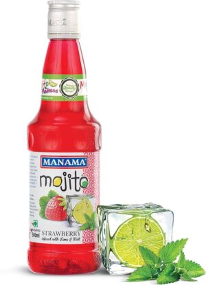 Manama Mojito Strawberry (infused with lime and mint) 500ml